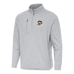 Pittsburgh Penguins Antigua Certain Quarter-Zip Tri-Blend Sweatshirt Online