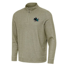 San Jose Sharks Antigua Subtle Quarter-Zip Sweatshirt On Sale