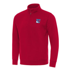 New York Rangers Antigua Victory Quarter-Zip Mock Sweatshirt Online
