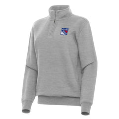 New York Rangers Antigua Women's Victory Quarter-Zip Sweatshirt Sale
