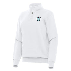 Seattle Kraken Antigua Women's Victory Quarter-Zip Sweatshirt Sale