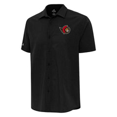 Ottawa Senators Antigua Activate Woven Short Sleeve Button-Up Shirt Sale
