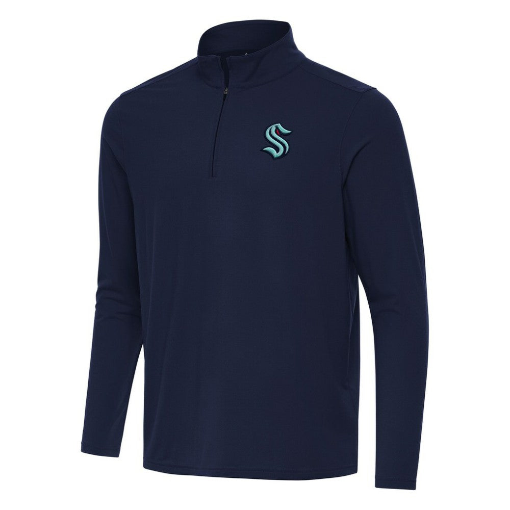 Seattle Kraken Antigua Intent Quarter-Zip Top Discount
