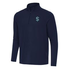 Seattle Kraken Antigua Intent Quarter-Zip Top Discount