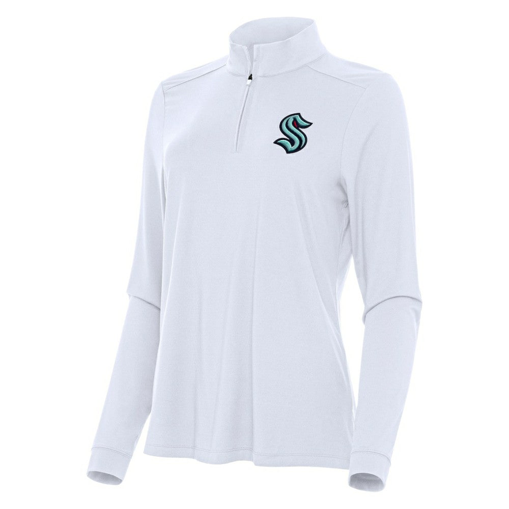 Seattle Kraken Antigua Women's Intent Quarter-Zip Top Outlet