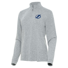 Tampa Bay Lightning Antigua Women's Mentor Quarter-Zip Mock Long Sleeve Top On Sale