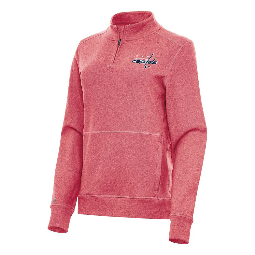 Washington Capitals Antigua Women's Crush Quarter-Zip Fleece Sweatshirt Online