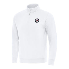 Winnipeg Jets Antigua Victory Quarter-Zip Mock Sweatshirt For Sale