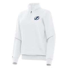 Tampa Bay Lightning Antigua Women's Victory Quarter-Zip Sweatshirt On Sale