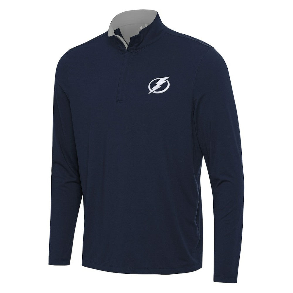 Tampa Bay Lightning Antigua Content Quarter-Zip Pullover Top Discount