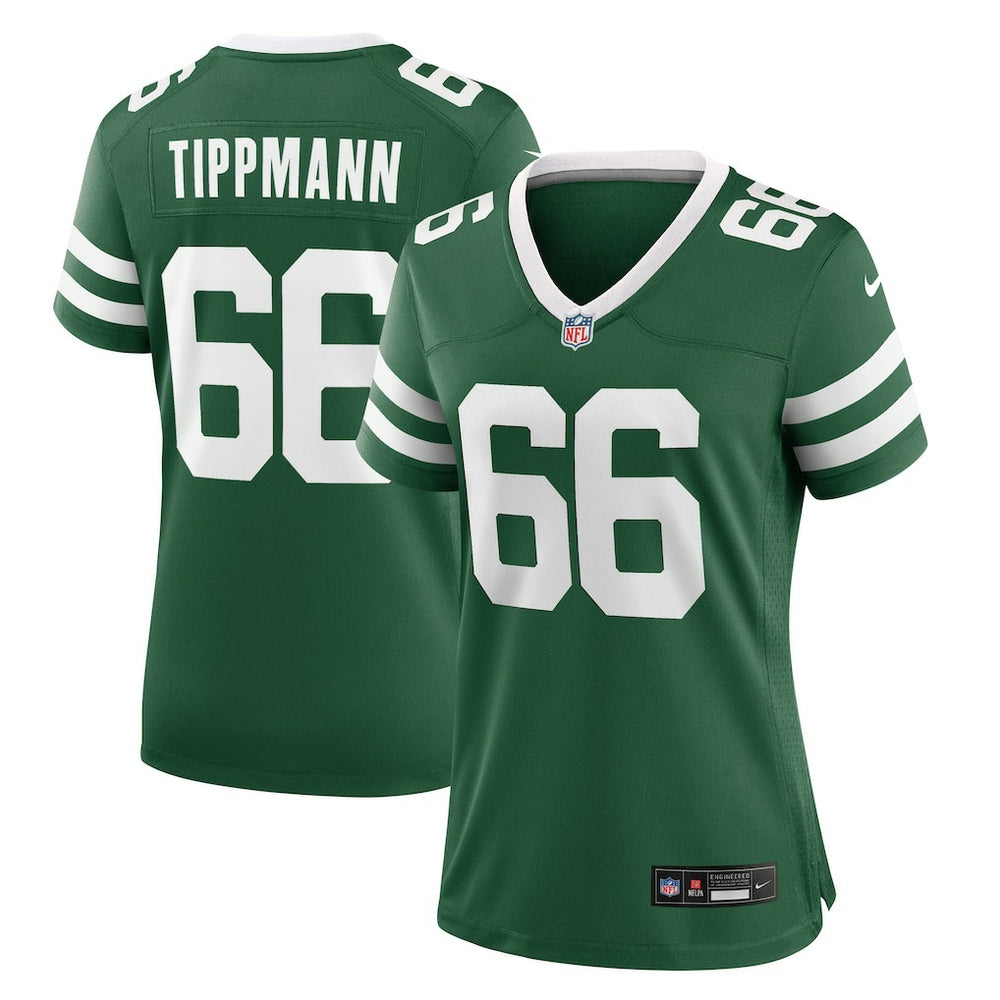 Joe Tippmann New York Jets Women's Game Jersey - Legacy Green