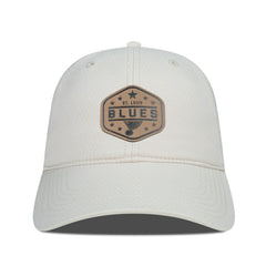 St. Louis Blues Men's Levelwear Faux Leather Patch Unstructured Adjustable Hat On Sale