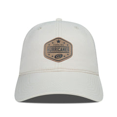 Carolina Hurricanes Men's Levelwear Faux Leather Patch Unstructured Adjustable Hat For Sale