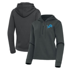 Detroit Lions Antigua Women's Contemporary Quarter-Zip Hoodie