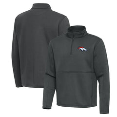 Denver Broncos Antigua Twist Quarter-Zip Pullover Jacket