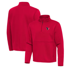 Houston Texans Antigua Twist Quarter-Zip Pullover Jacket