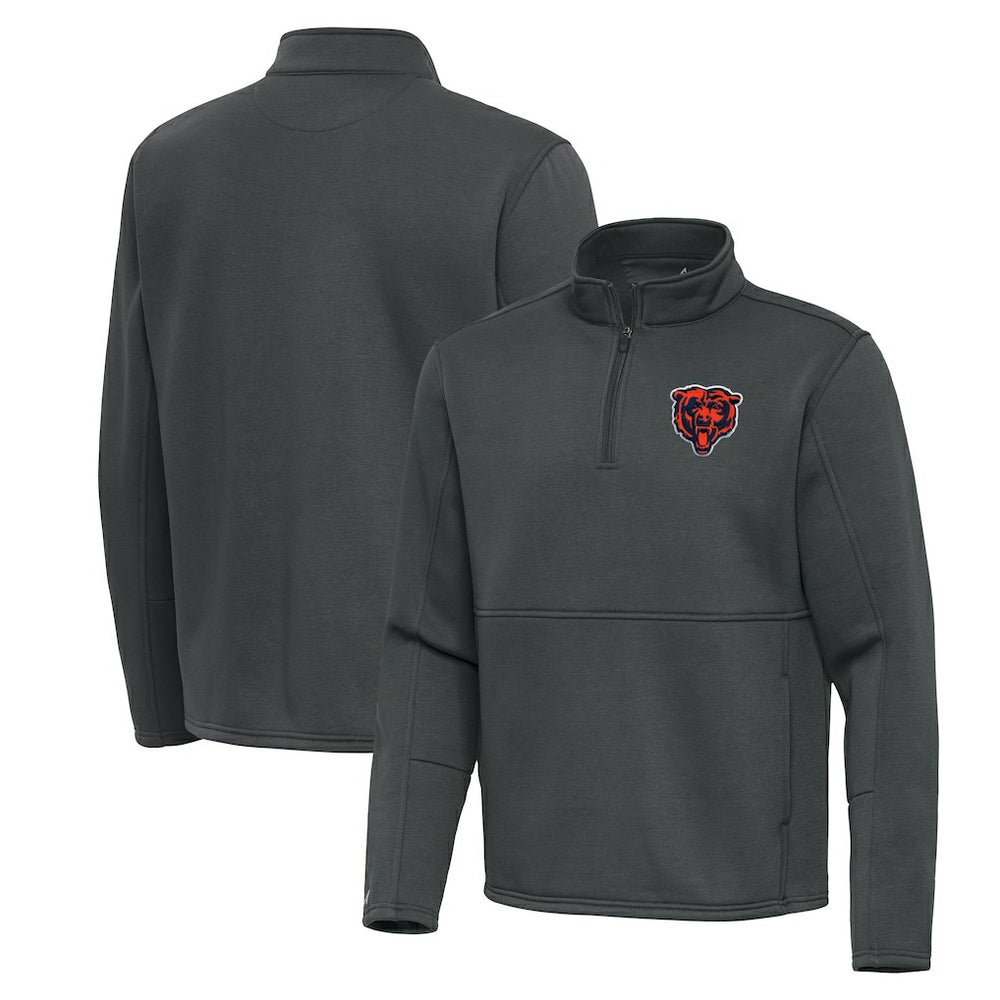 Chicago Bears Antigua Twist Quarter-Zip Pullover Jacket