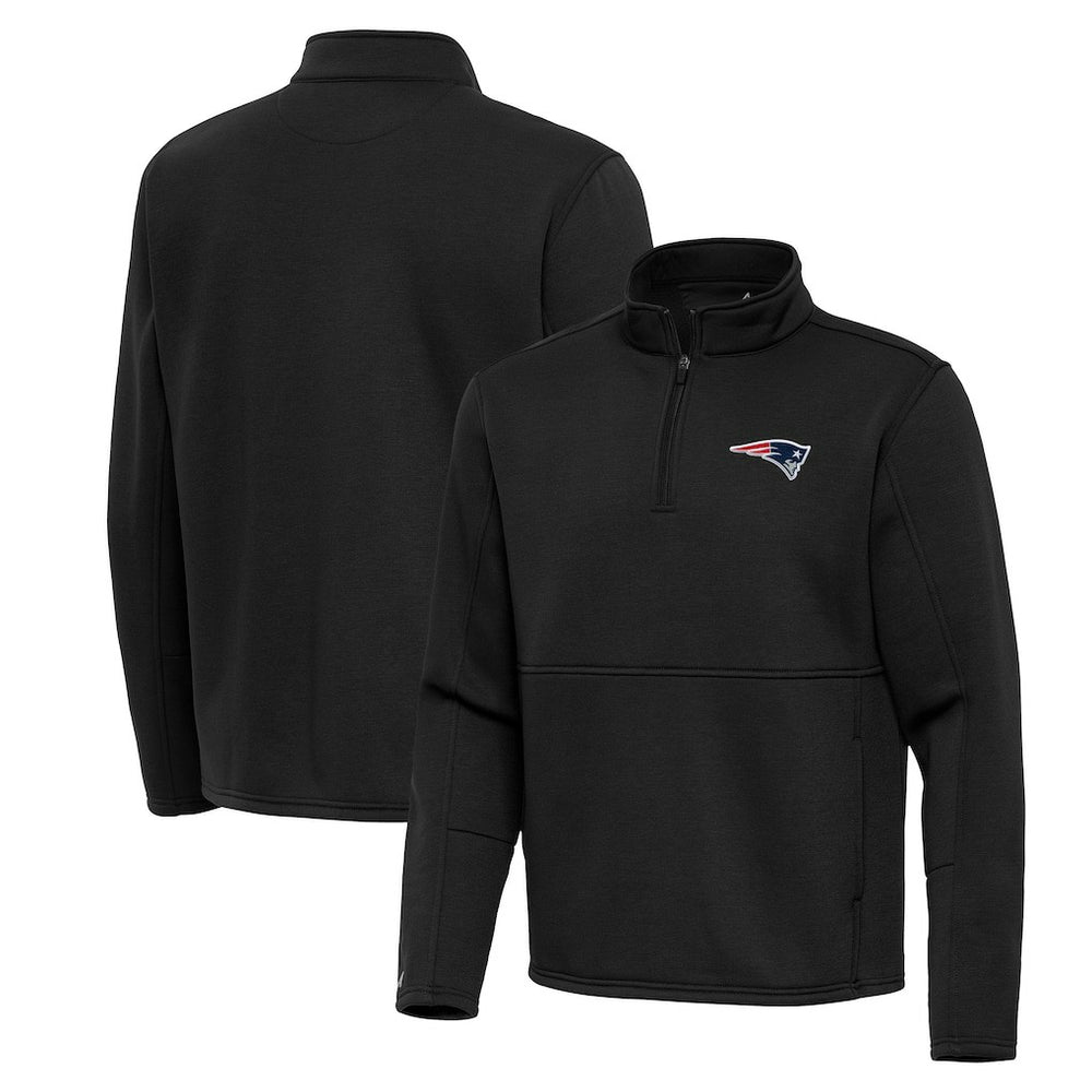 New England Patriots Antigua Twist Quarter-Zip Pullover Jacket