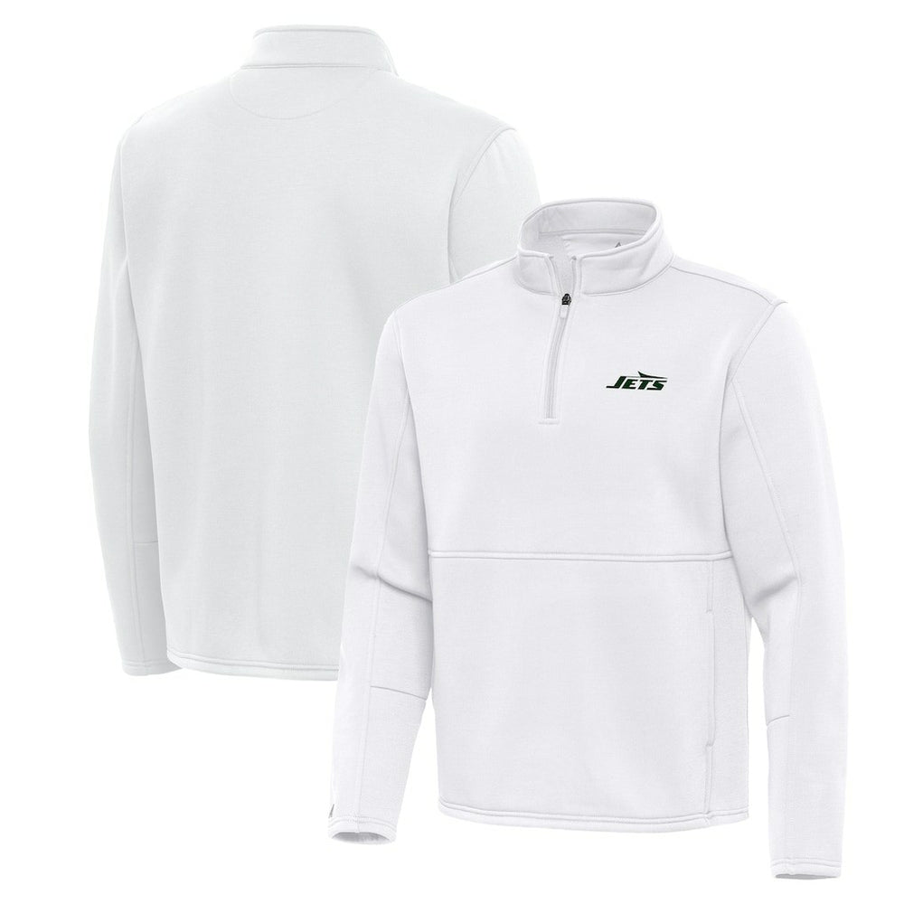 New York Jets Antigua Twist Quarter-Zip Pullover Jacket