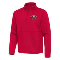 San Francisco 49ers Antigua Twist Quarter-Zip Pullover Jacket