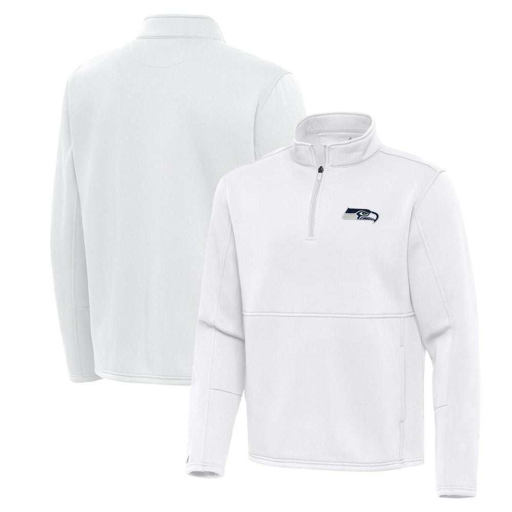 Seattle Seahawks Antigua Twist Quarter-Zip Pullover Jacket