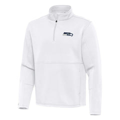 Seattle Seahawks Antigua Twist Quarter-Zip Pullover Jacket