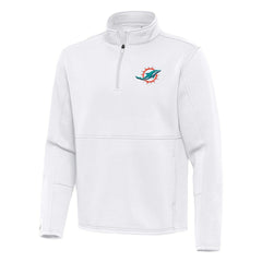 Miami Dolphins Antigua Twist Quarter-Zip Pullover Jacket