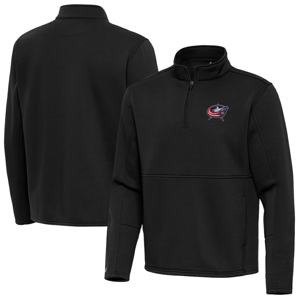 Columbus Blue Jackets Antigua Twist Quarter-Zip Pullover Jacket On Sale