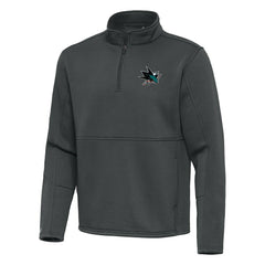 San Jose Sharks Antigua Twist Quarter-Zip Pullover Jacket Discount