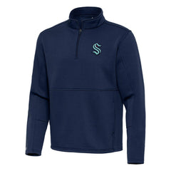 Seattle Kraken Antigua Twist Quarter-Zip Pullover Jacket Sale