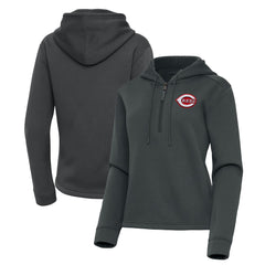 Cincinnati Reds Antigua Women's Contemporary Quarter-Zip Hoodie | MLB Outlet