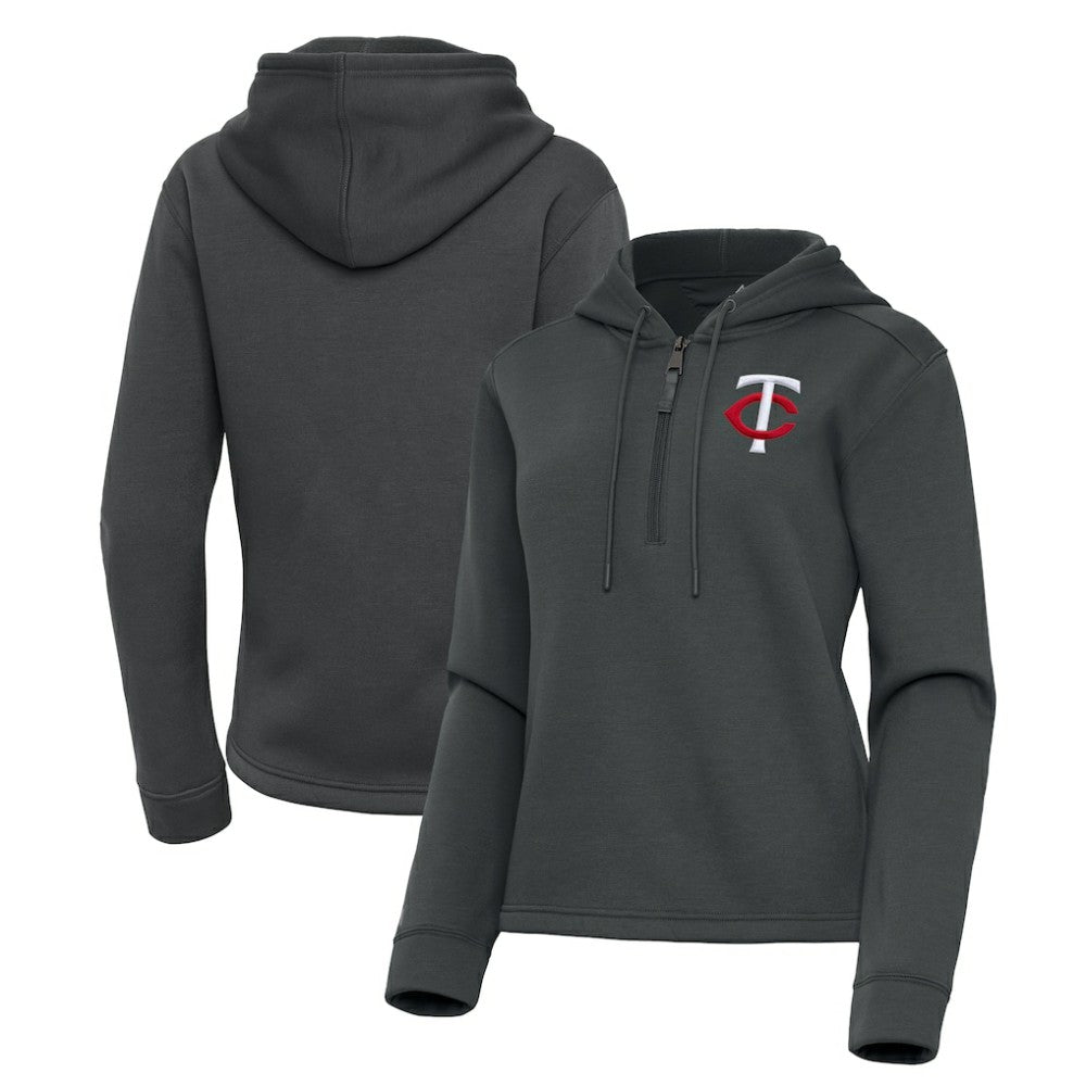 Minnesota Twins Antigua Women's Contemporary Quarter-Zip Hoodie | MLB Online