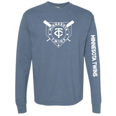 Minnesota Twins Soft as a Grape Women's Pigment Dye Long Sleeve T-Shirt | MLB Sale