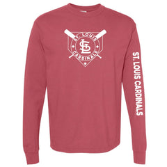 St. Louis Cardinals Soft as a Grape Women's Pigment Dye Long Sleeve T-Shirt | MLB On Sale