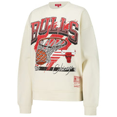 Chicago Bulls Women's Brush Bucket Pullover Sweatshirt On Sale