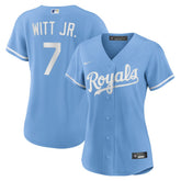 Bobby Witt Jr. Kansas City Royals Women's Alternate Replica Player Jersey - Light Blue