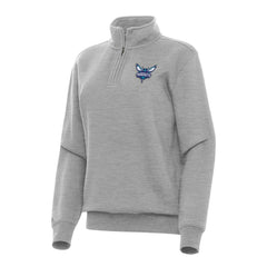 Charlotte Hornets Antigua Women's Victory Quarter-Zip Sweatshirt New