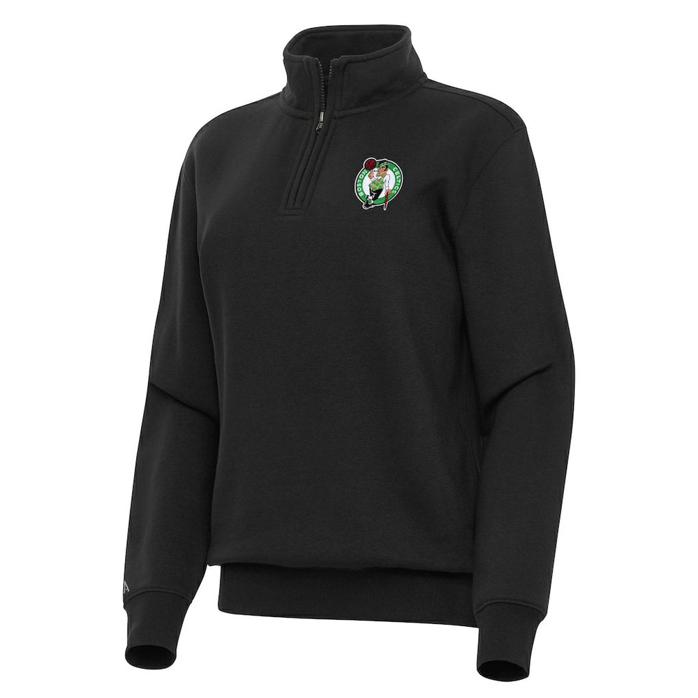 Boston Celtics Antigua Women's Victory Quarter-Zip Sweatshirt For Sale