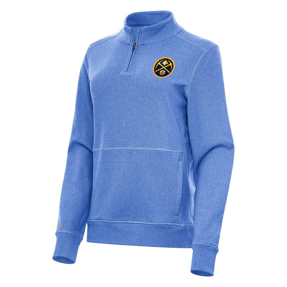 Denver Nuggets Antigua Women's Crush Quarter-Zip Fleece Sweatshirt sale New