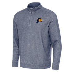 Indiana Pacers Antigua Subtle Quarter-Zip Sweatshirt New