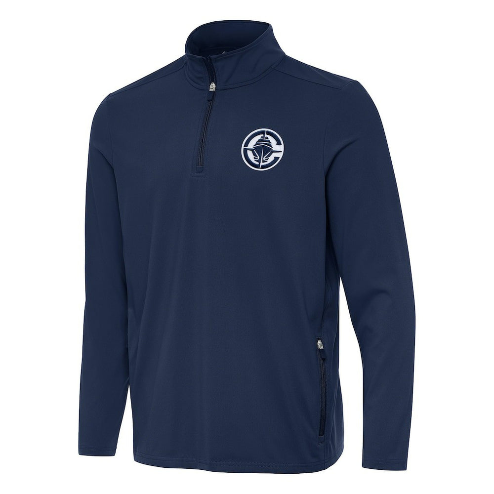 LA Clippers Antigua Perilous Quarter-Zip Sweatshirt New