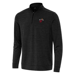 Miami Heat Antigua Bright Quarter-Zip Top New