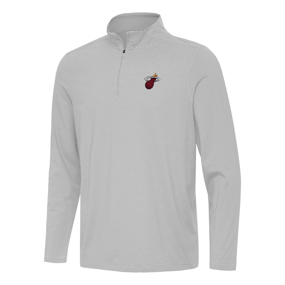 Miami Heat Antigua Twine Quarter-Zip Top New