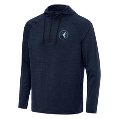 Minnesota Timberwolves Antigua Spikes Raglan Quarter-Zip Hoodie On Sale