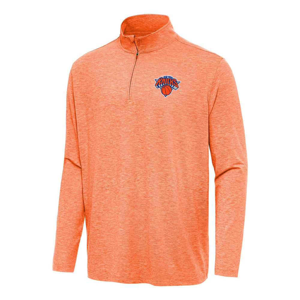 New York Knicks Antigua Hunk Quarter-Zip Top On Sale