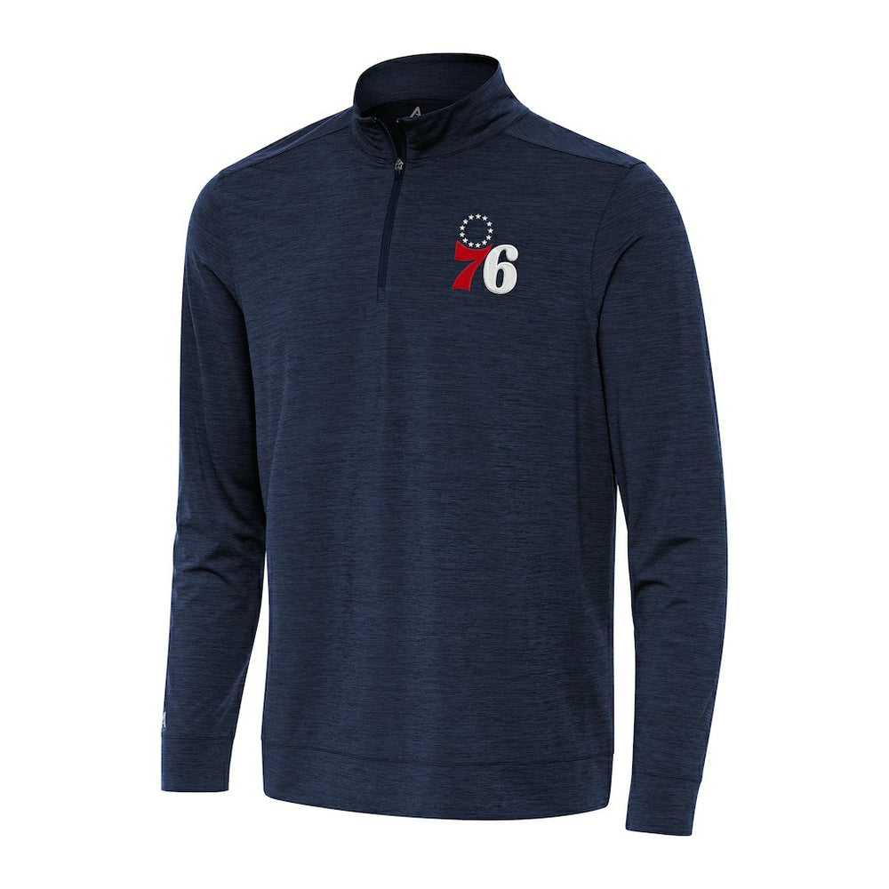Philadelphia 76ers Antigua Bright Quarter-Zip Top Discount