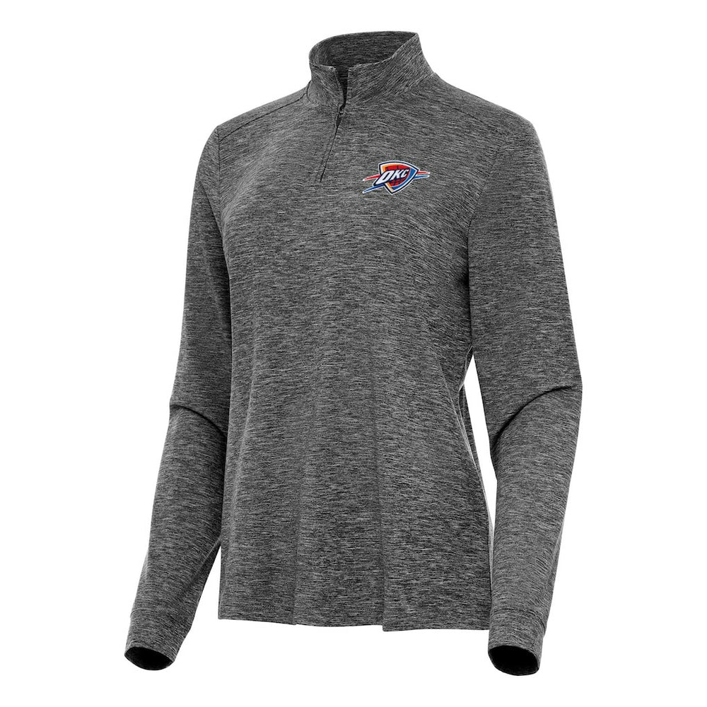 Oklahoma City Thunder Antigua Women's Mentor Quarter-Zip Mock Long Sleeve Top For Sale