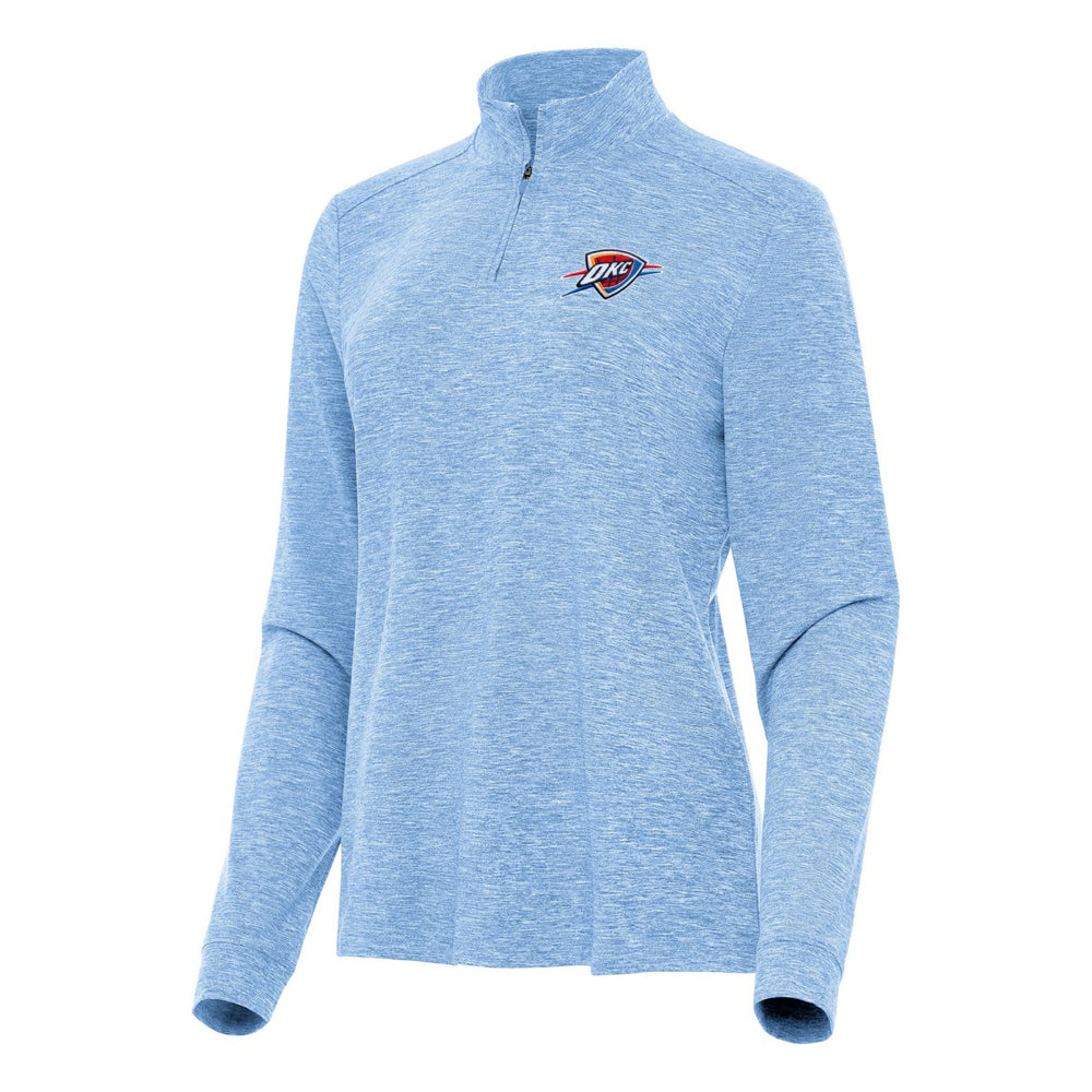 Oklahoma City Thunder Antigua Women's Mentor Quarter-Zip Mock Long Sleeve Top Online