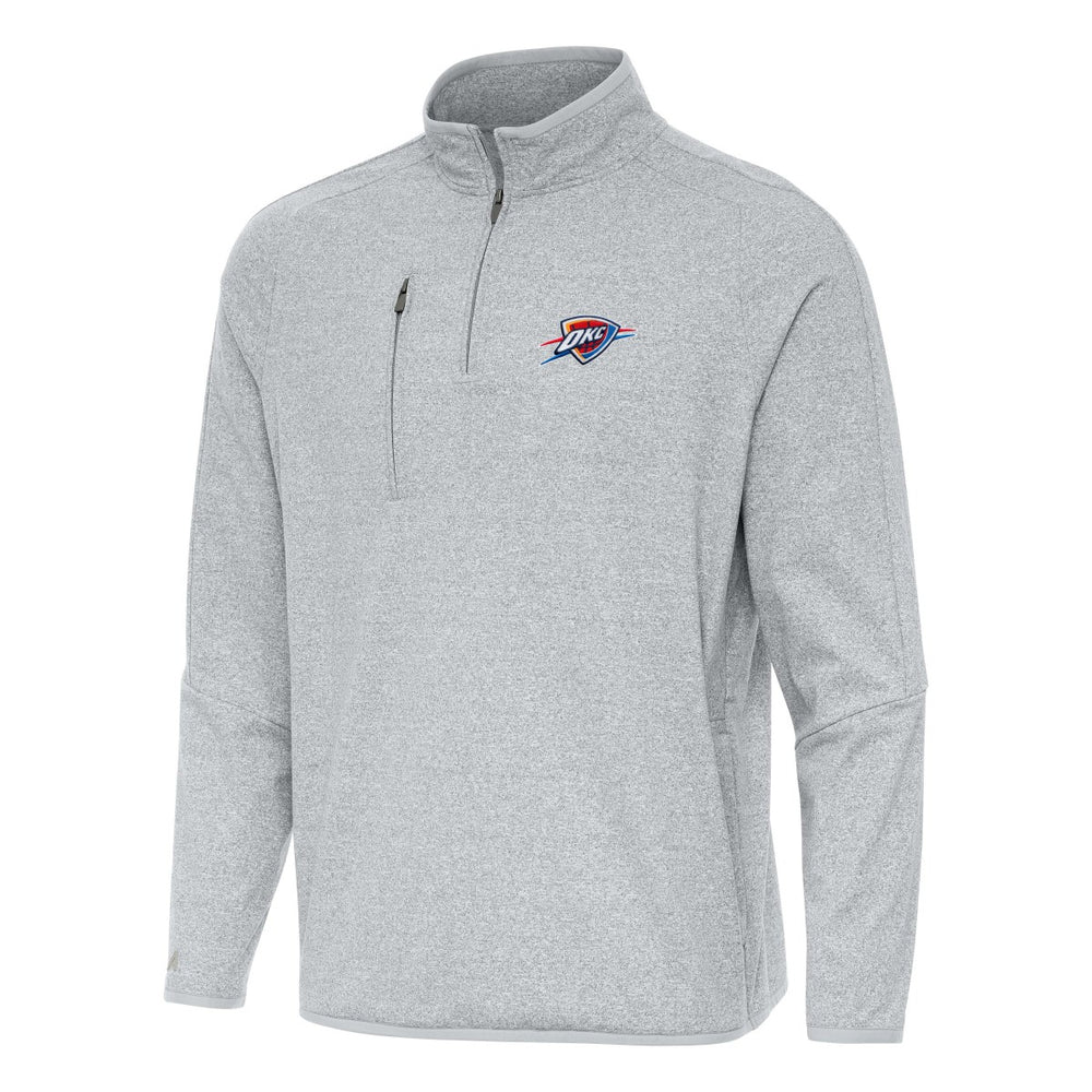 Oklahoma City Thunder Antigua Certain Quarter-Zip Tri-Blend Sweatshirt Outlet