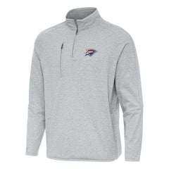Oklahoma City Thunder Antigua Certain Quarter-Zip Tri-Blend Sweatshirt Outlet
